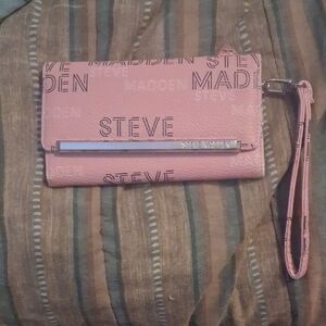 Steve Madden Pink Clutch Wristlet